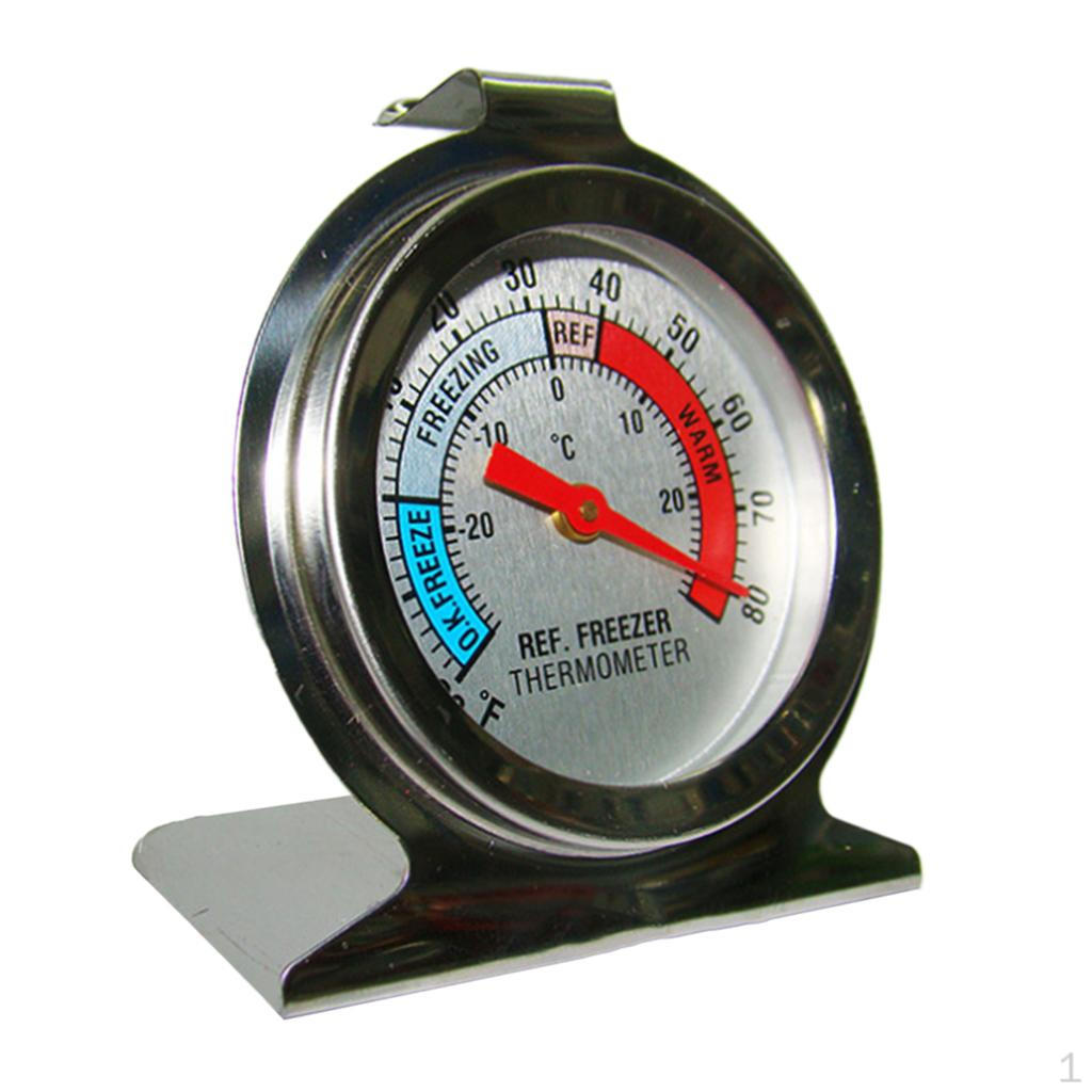 2-1/2  Dial Stainless Steel Thermometer For Refrigerator Fridge