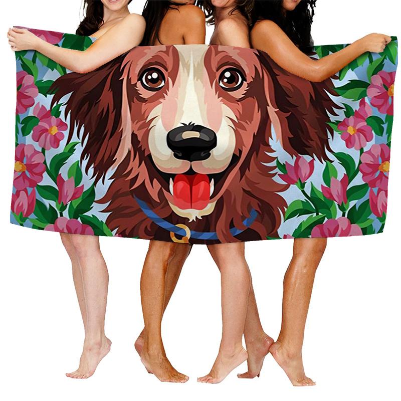 Home bath towels for the body towels bathroom quick drying microfiber beach towel Oil painting style man large sports towel
