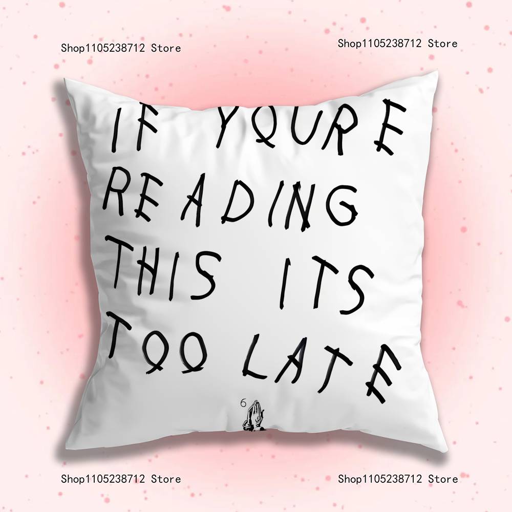 Drake O-OvO OWL Pillow Covers Cartoon Sofa Decorative Home Double-sided Printing Short Plush Cute Cushion Cover