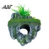 Shrimp Resting Shelter Floating Rock Aquarium Decoration, Realistic Moss Ornament with Betta Fish Hiding Place Cave, Tank Hideout for Guppy