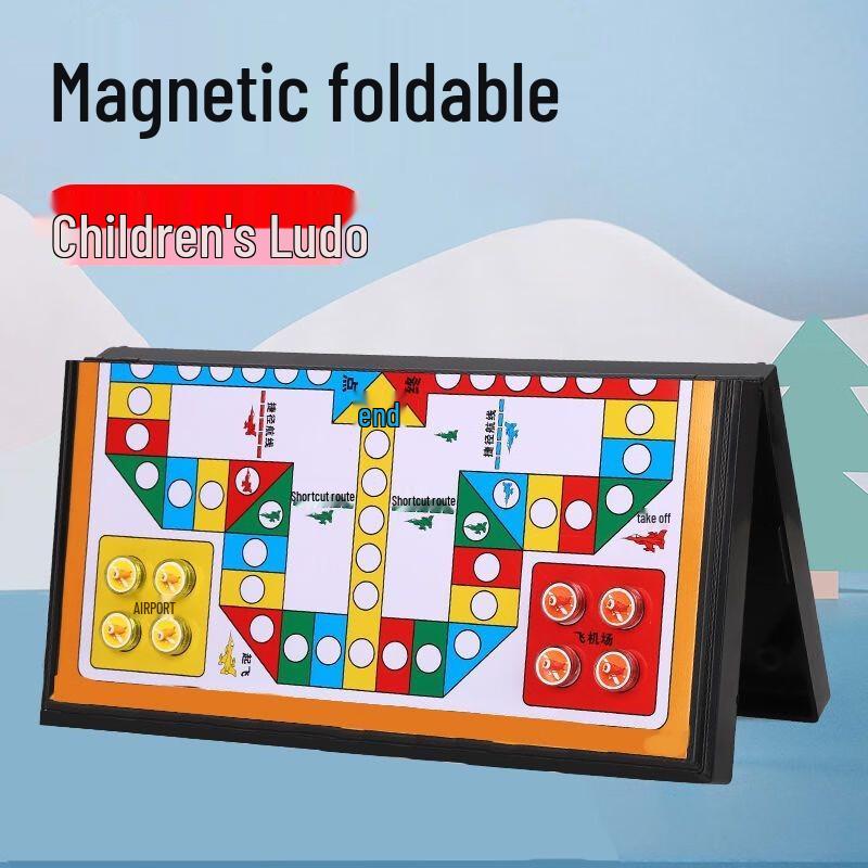 Brangdy Magnetic Foldable Multi-Game Chess Set for Kids