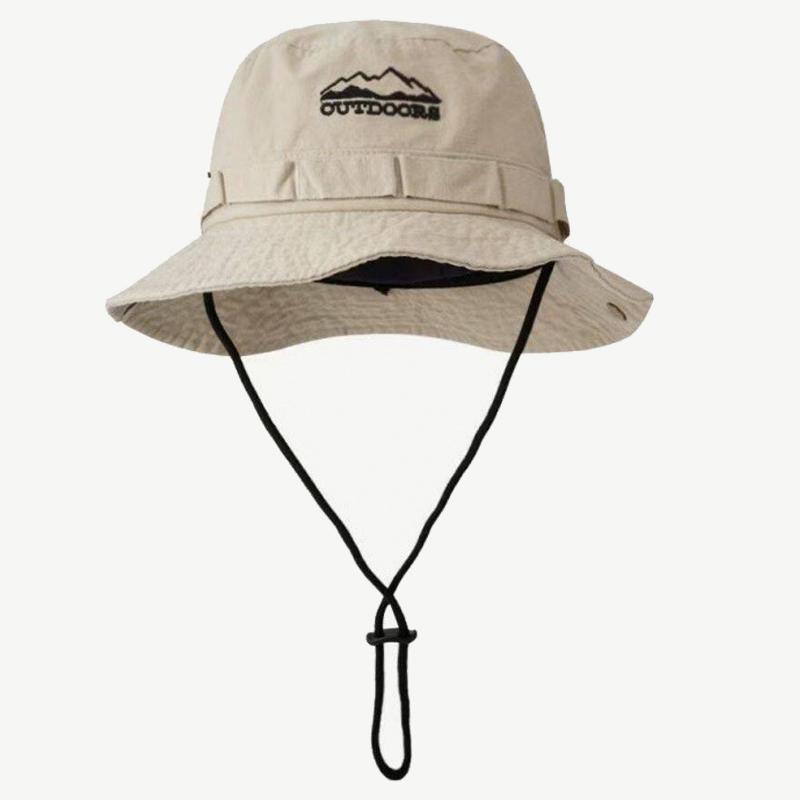 Zealous Sole Women's Grey Spring/Summer Retro Sun Hat Outdoor Bucket Hat With Brim Unisex Casual Cap Fashionable Outdoor Sunshade Fisherman Hat 54-58Cm