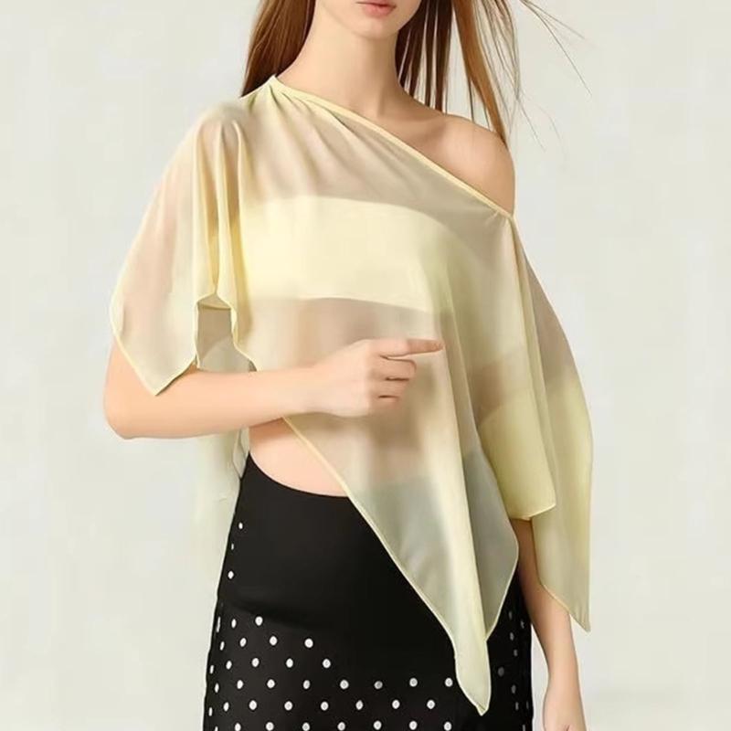 Leggero Sciarpa in Chiffon Con Protezione Solare UPF30+ Per Donne Estate Spiaggia Vacanza E Pendolarismo Quotidiano