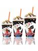 3pcs Pink Cowgirl Casino Paper Reusable Neoprene Insulator Sleeve for Iced Coffee Cups, 3 Pack Coffee Coolies Sleeves for Iced &