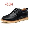 Fashion High Quality Men Casual Leather Oxfords Dress Shoes Fashion Classic Work Lace Up Elevator Shoes Comfy Lightweight Walking Shoes