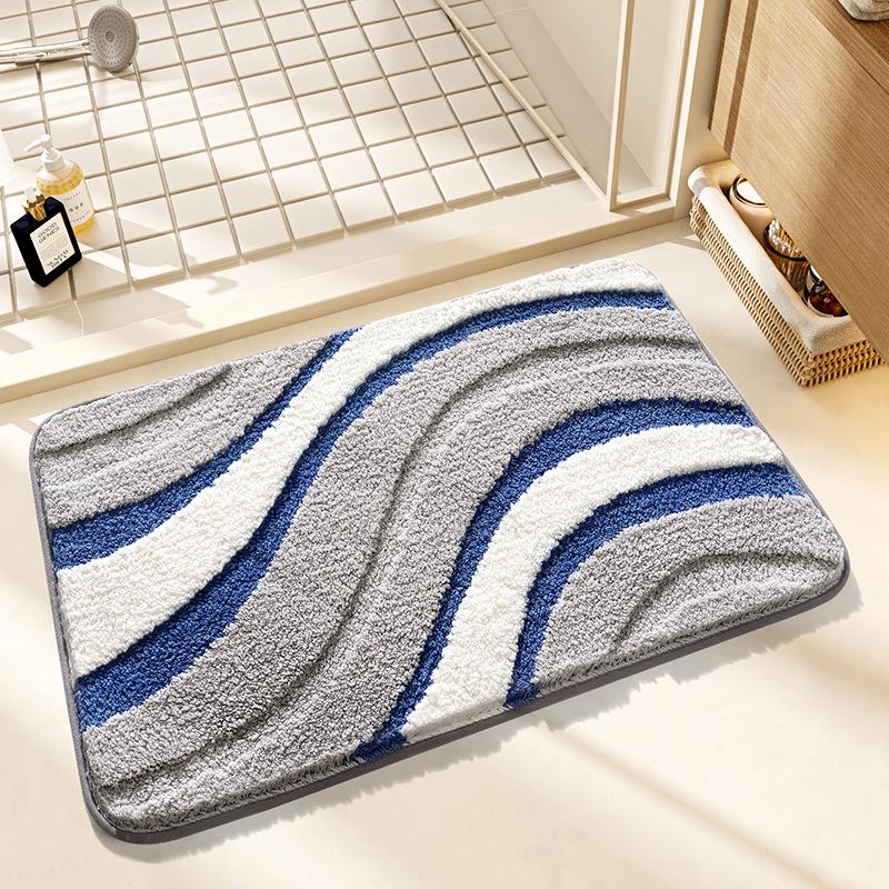 Rainbow Home Bathroom Mat, Super Absorbent, Non-Slip Quick-Dry Mat