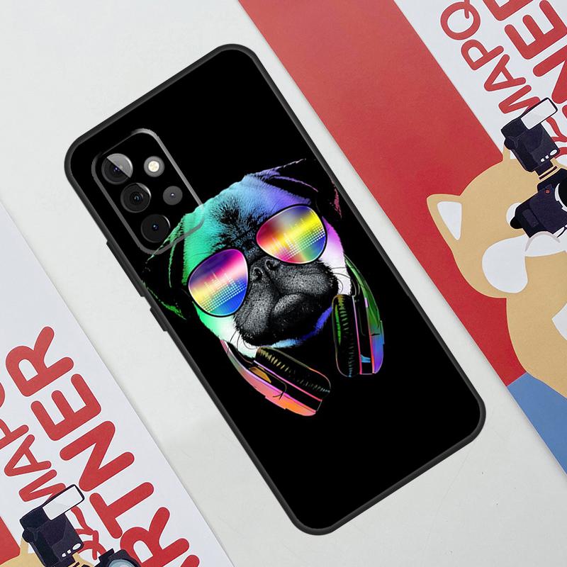 Cute Pug Dog Case For Samsung Galaxy A06 A16 A36 A56 A55 A35 A33 A53 A13 A23 A17 A54 A34 A14 A52 A32 A15
