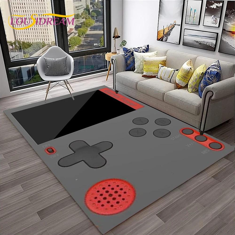Game Boy GamePad consola de juegos Retro alfombra para el hogar sala de estar dormitorio sofá felpudo decoración, alfombra para área de niños alfombra antideslizante