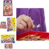 Handcrafted Interactive Operation Game Christmas Themed Santa Toy In Red And Pink
