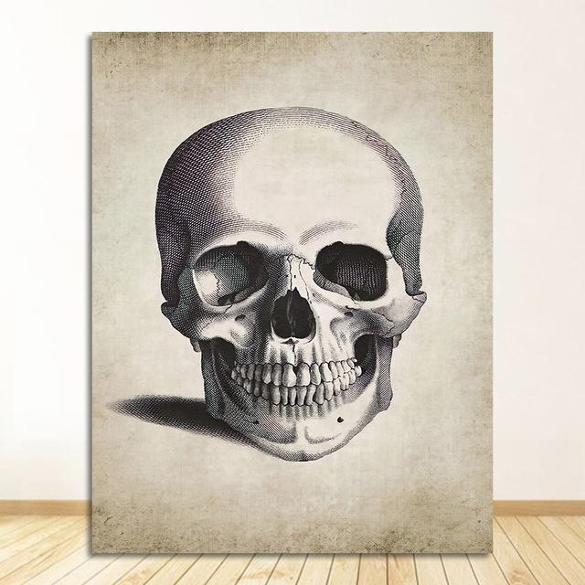 

Винтажные постеры и принты, украшение для офиса доктора, скелет, анатомический череп, холст, картина, анатомия человека, настенное искусство, больница 21cm×30cm NoFrame