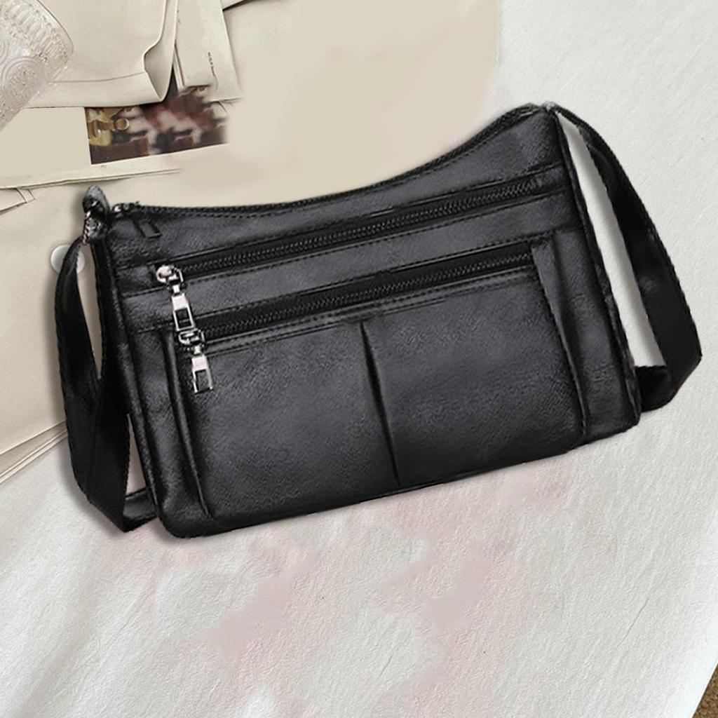 Women Shoulder Bag Soft PU Leather Crossbody Bag Simple Stylish Female Travel Tote Bag for Street Party Commuting Travel Spring