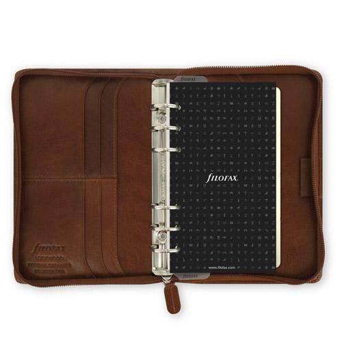 Filofax Filofax Lockwood Personal Zip Organiser (Cognac)