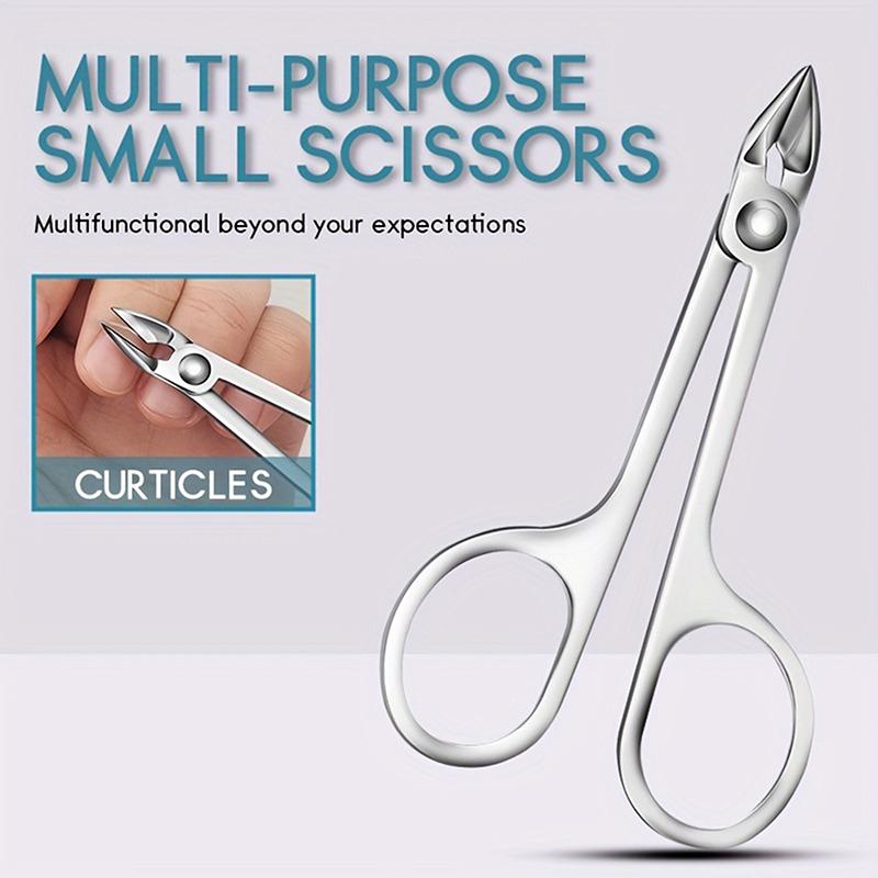 Sharp Precision Cuticle Scissors Stainless Steel Manicure Tool, Dead Skin & Hangnails Removal Perfect For Nail Bed Trimming