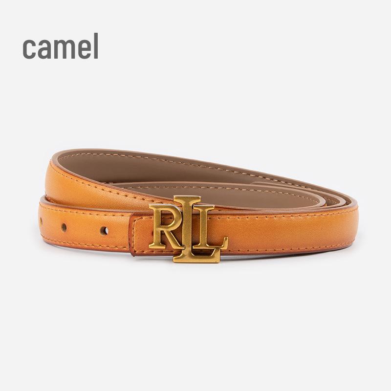 Damen Echter Leder Skinny Taillengürtel - Vielseitige Dekoration für Jeans und Freizeithosen.