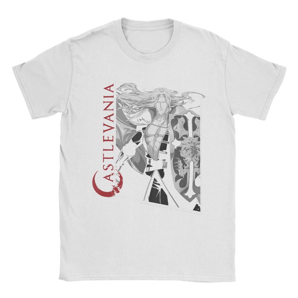 Humorous Castlevania Alucard Box Up TShirts for Men Crew Neck Pure Cotton T Shirts Short Sleeve Tees Party Clothes