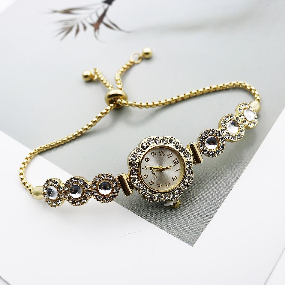 Montre Femme Calcédoine Montre Bracelet Corde à Tirer Réglage Libre Tempérament Luxe Léger Mode Montre à Quartz