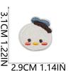 Small Animal Embroidery Cloth Sticker Bag Decoration Penguin Embroidery Label Pet Saliva Towel Dressing Cartoon Embroidery Patch Sticker