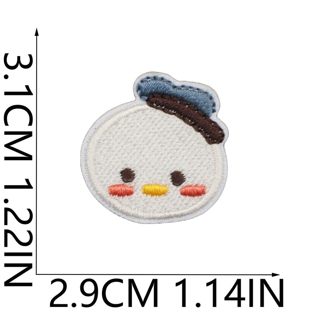Small Animal Embroidery Cloth Sticker Bag Decoration Penguin Embroidery Label Pet Saliva Towel Dressing Cartoon Embroidery Patch Sticker