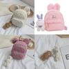 Kids Plush Bunny Ears Backpack With Breathable Lightweight Design For Kindergarten Girls