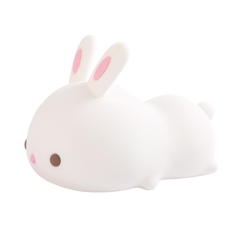 Cute Dinosaur LED Night Light - Silicone Tap Light & Creative Birthday Gift for Kids