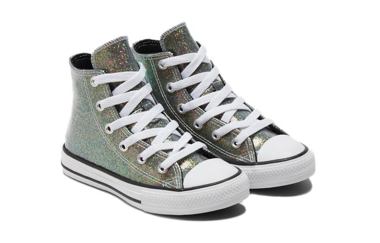 Converse Abrasion Resistant High Top Kids Canvas Shoes Gold Teenagers 672097C
