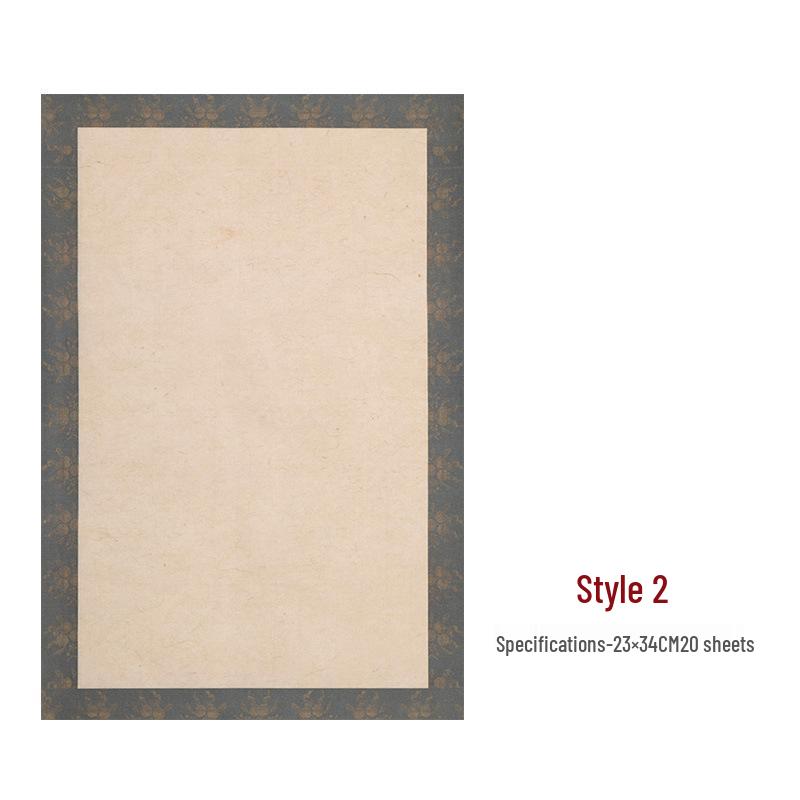 Retro Xuan Paper Semi-ripe Calligraphy Notebook for National Exhibition Submissions