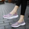 Summer Moccasin Pink Beach Walking Shoes Women Multicolor Casual Weave Soft Slip on Braided Flats Sneakers Plus Size