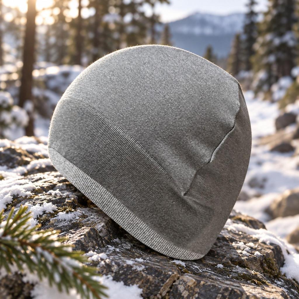 Knitted Beanie Warm Ribbed Soft Brimless Knit Hat for Outdoor Activities,