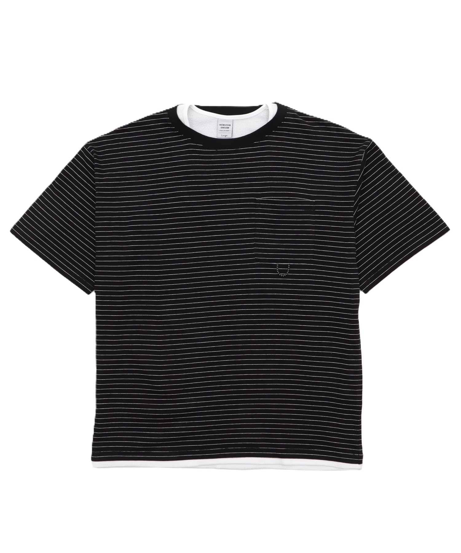 

WEGO Short Sleeve Micro Border Waffle Faux Summer Size Black Men s T-Shirt, Top, Clothes, L, чёрный
