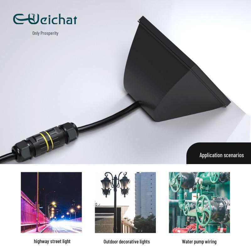 M20 IP68 3-Pin Flame Retardant Waterproof Dustproof Terminal Block Connector for Lighting Electronics.