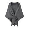 Premium Australian Wool and Cashmere Solid Color Women's Triangle Shawl-Scarf