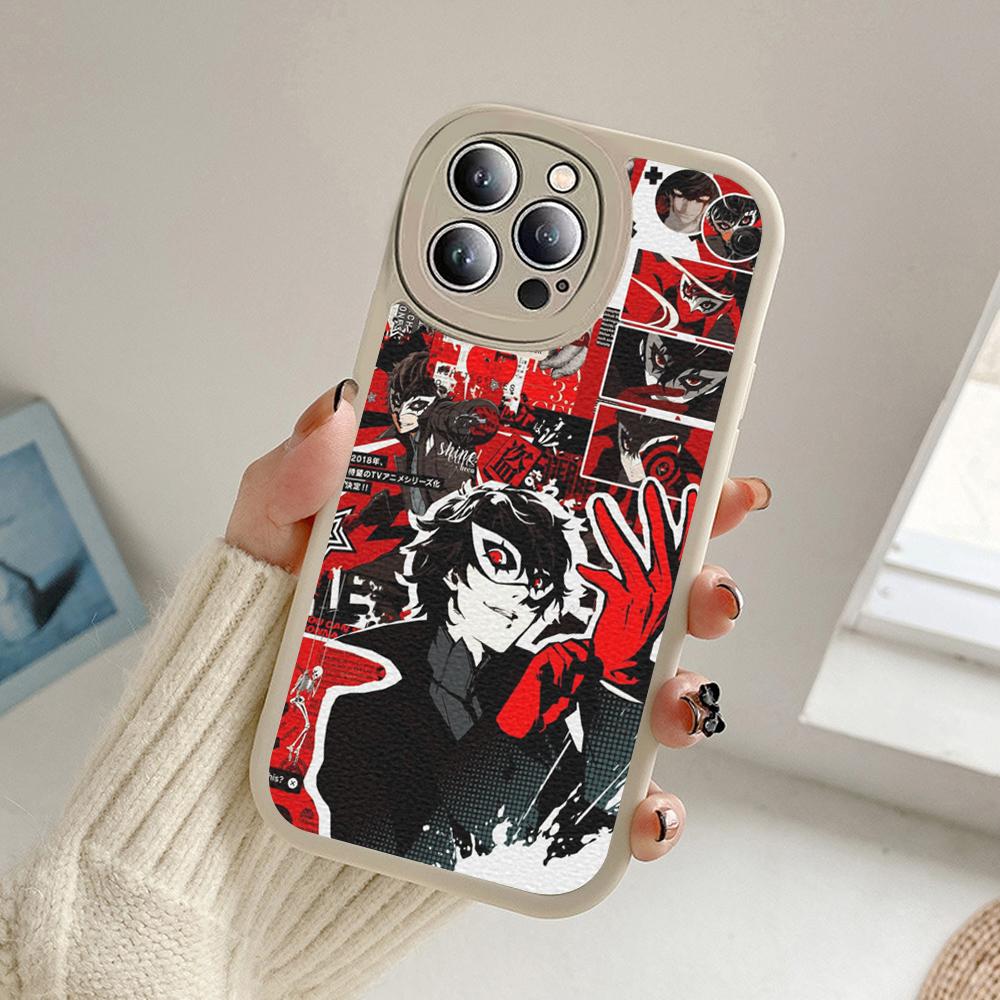 For Iphone Persona 5 Phone Case for Iphone 14 13 11 12 Pro MAX 13 12 MiNi 7 8 plus iphone 14 XS XR Lambskin Protective Covers