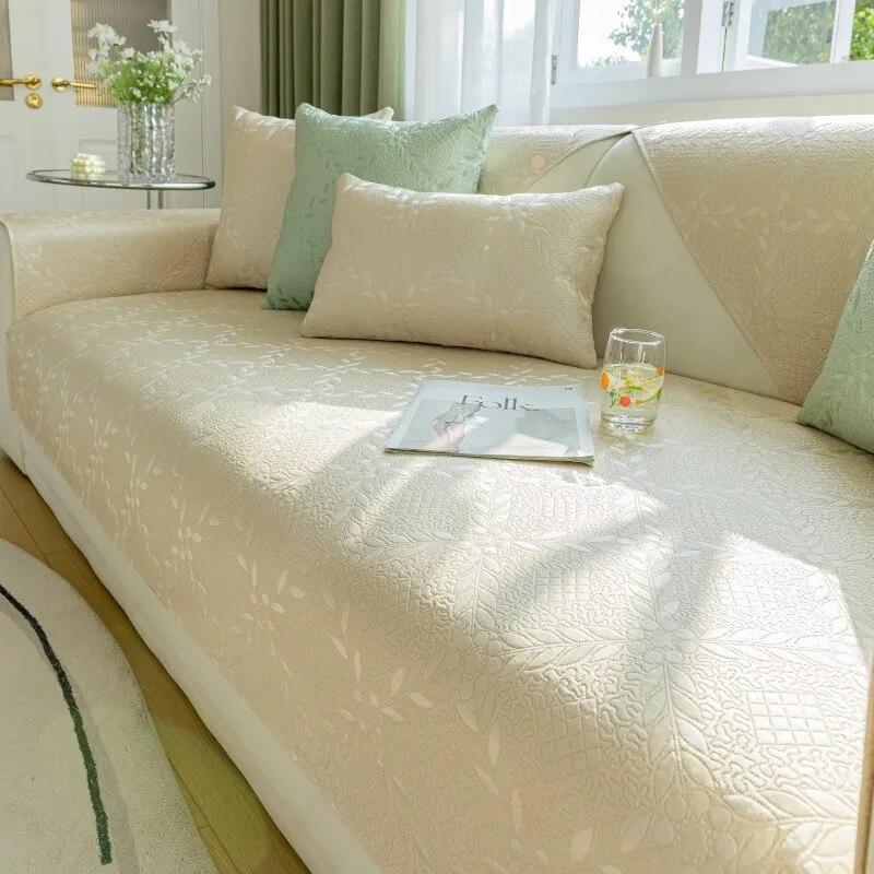 Modern Sofa Cover High Precision Jacquard Sofas Towel Anti-slip Universal Combination Couch Cushion for Living Room Protection