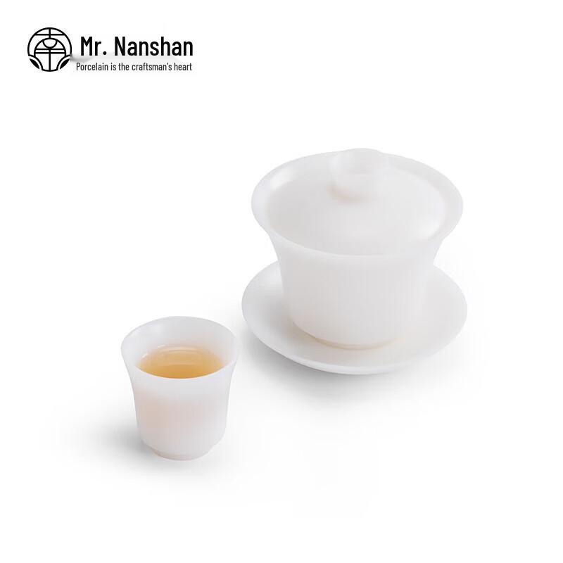 Mr. Nanshan Large Ice Jade Porcelain Gaiwan