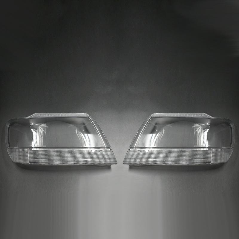 Side For Jeep Grand Cherokee 1999-2004 Car Headlight Lens Cover Head Light Lamp Lampshade Front Light Shell Cover-M53K