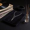 Hip Hop Heart Pendant Necklace With Cross Chain For Women Fashion Accessory
