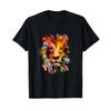 Lion Silhouette Safari Motif T Shirt Soft Top For Everyday Wear Versatile Casual Unisex Styli