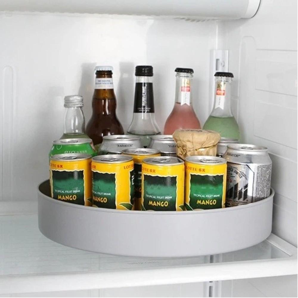 Non-Slip Turntable Storage Tray multifunctional Rotating Cabinet Organizer Storage Tray  Kitchen