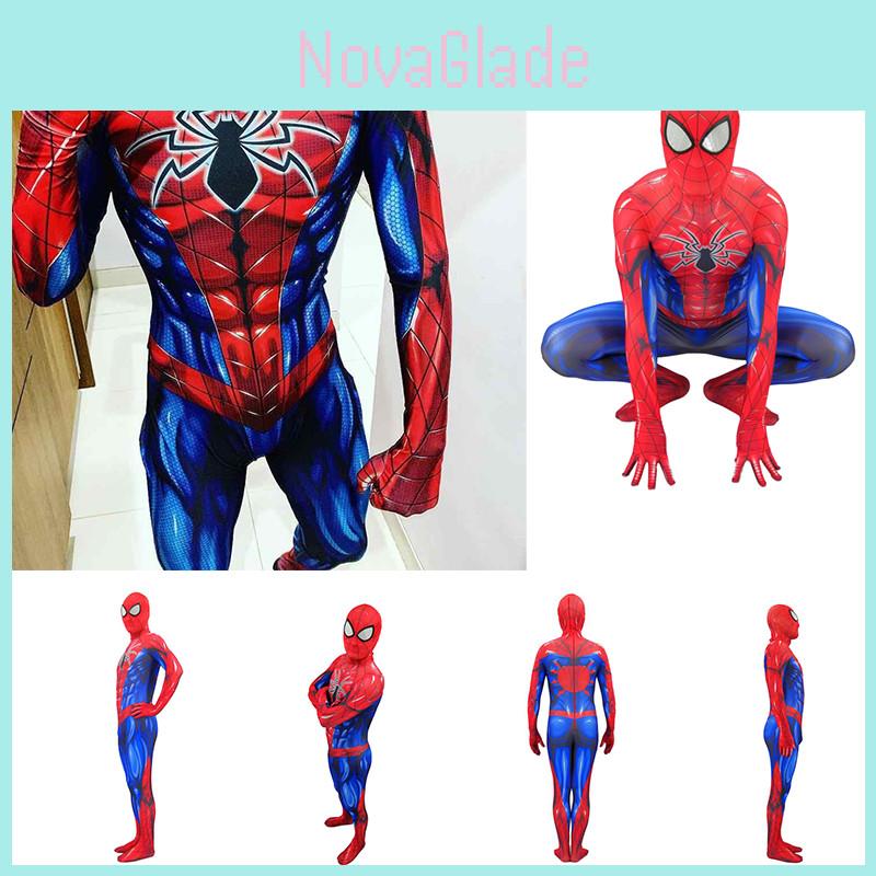 Spider-man Armor Mk Iv Jumpsuit Perfect Stitches Exquisite Workmanship!