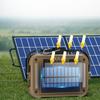 Outdoor Solar Lights Mobile Charging Bank LED Reflector Spotlight Solar-Powered Work Light for Construction Site Garage Workshop