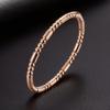 Bamboo Titanium Stainless Steel Women's Bracelet - High-End, Non-Fading Design