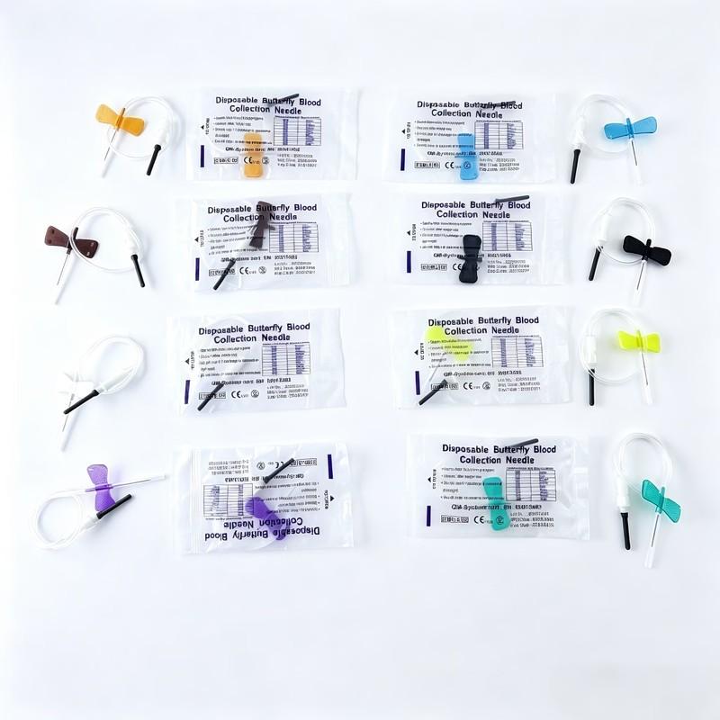 Veterinary Disposable Sterile Double-Bladed Venous Blood Collection Needle for Cats and Dogs, 50-Pack Affordable Packaging