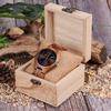 BOBO BIRD Men's Wooden Watch with Sport Quartz Movement, Natural Wood, Lightweight, Special Design, Perfect Gift (Brown Dial)