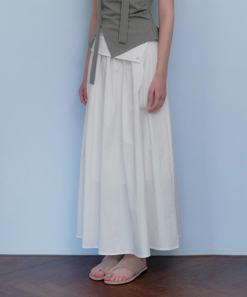 Teuwi Bemoon Wrap Layered Long Skirt