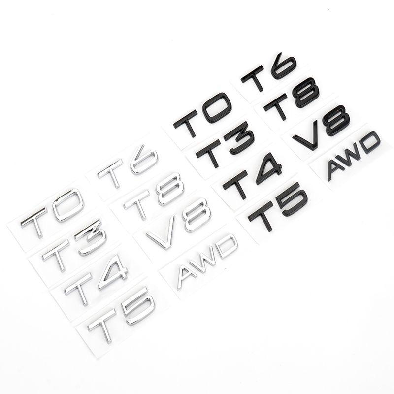 Fit for Volvo XC60 XC90 S80 S60L aftermarket trunk T5 T6 AWD displacement four-wheel drive emblem