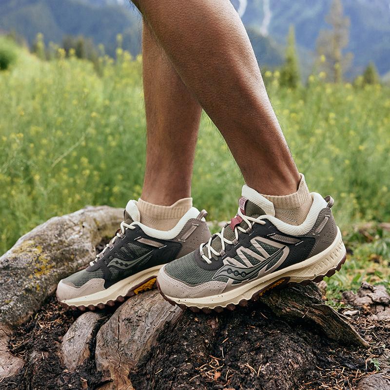 SAUCONY Grid Peak Olive Brown Unisex Sneakers Green S70814-6