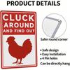 Funny Cluck Around And Find Out 8 Inch Retro Farmhouse Metal Tin Sign Rustic Wall Decor For Home Kitchen Garden Outdoor
