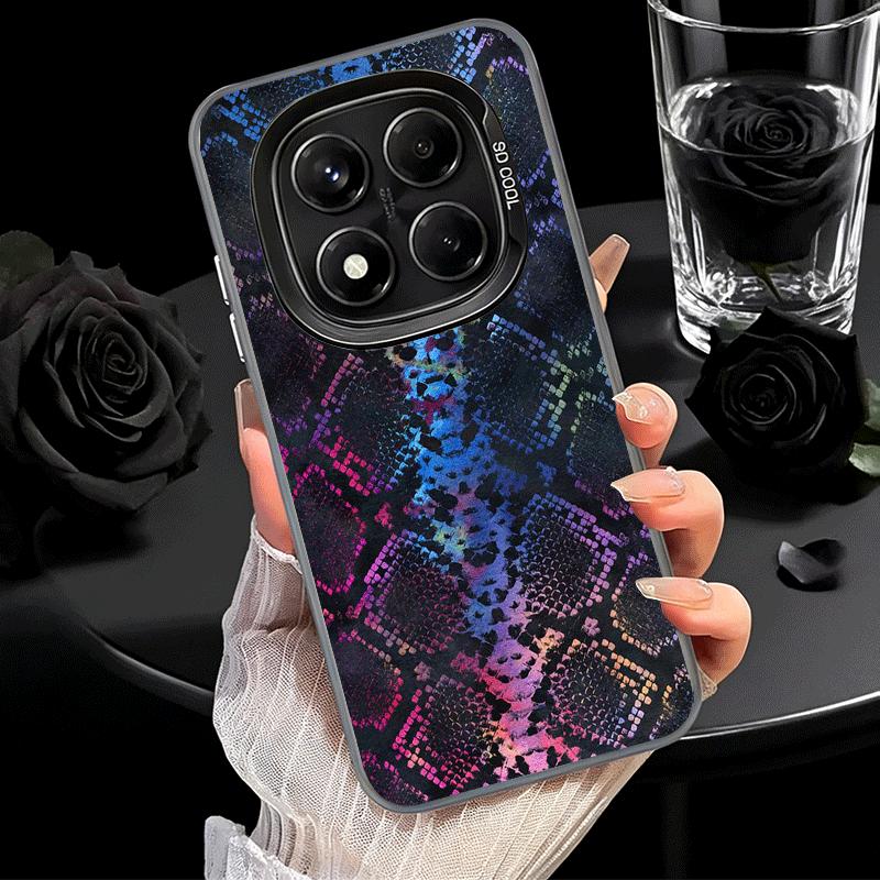 Fashion Snake Skin Pattern Soft Phone Case for Xiaomi Redmi Note 13 14 15 Pro Plus 12S 12 11S 11 11T 10S 10 Shockproof Cover Bac