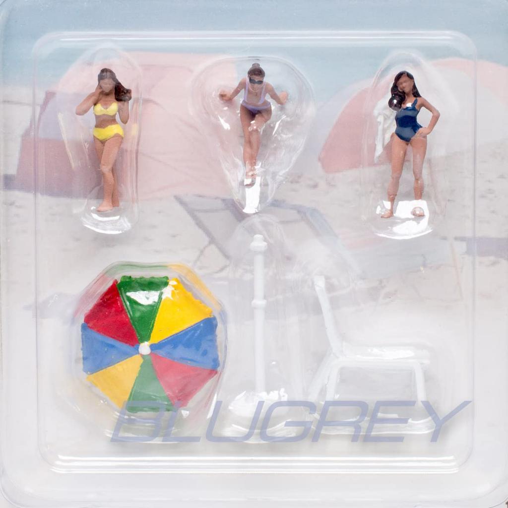 American Diorama Scale Figure Beach Girls Mijo 1/64 Set, Exclusive, AD-76481MJ [Used]