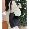 IELGY Autumn Winter Simple Large-Capacity One-Shoulder Underarm Bag Commuter Retro Bucket Bag